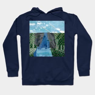 Waterfall and a Field Hoodie